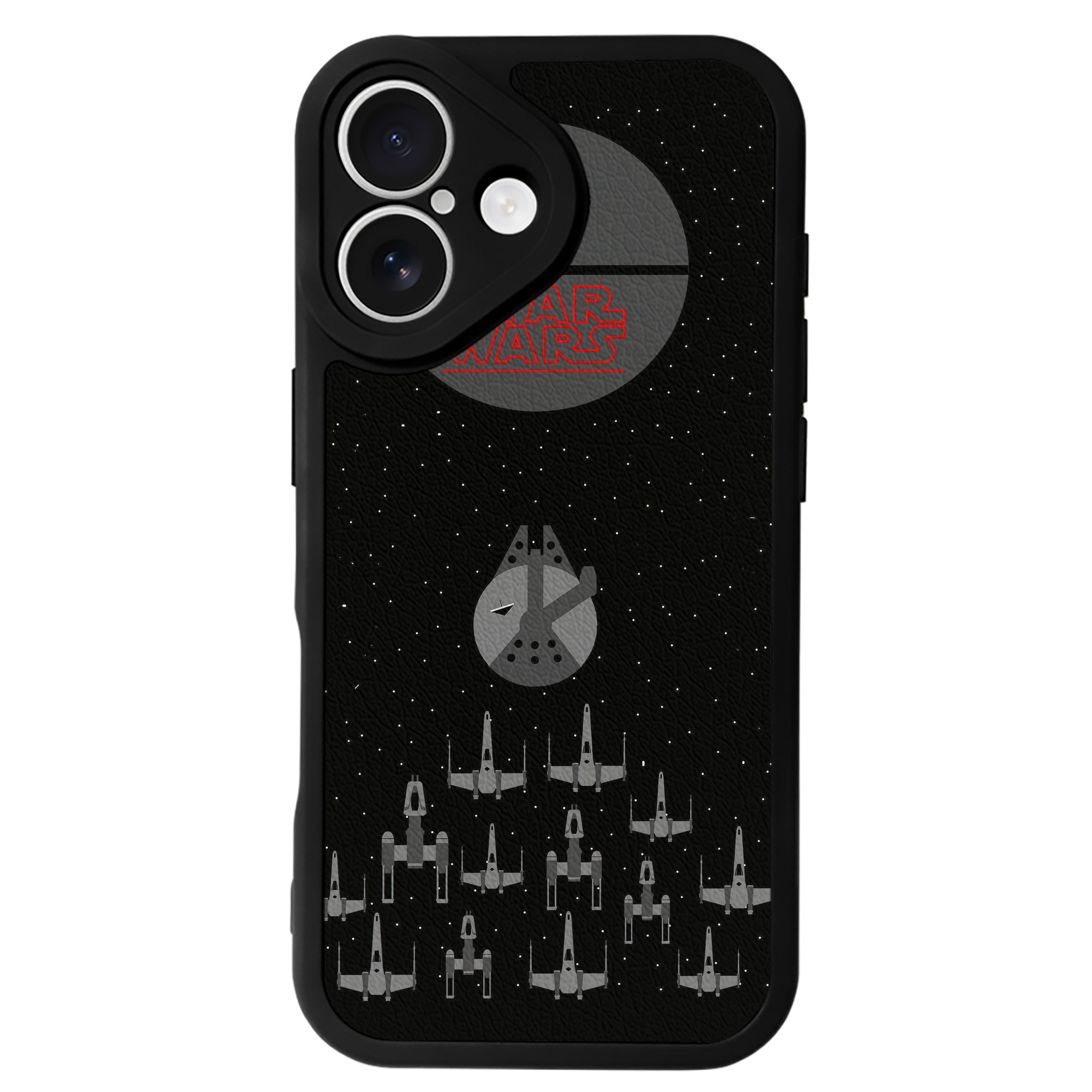 （画像用） スター・ウォーズ Star Wars 【iPhone 16シリーズ対応】シリコンスマホケース（レザー調） 材質：シリコン